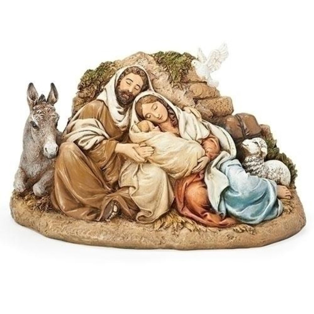 Resting Holy Family Nativity Statue