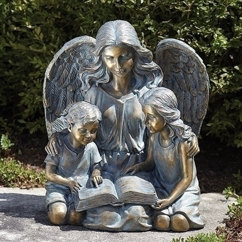 Angel With Children Statue