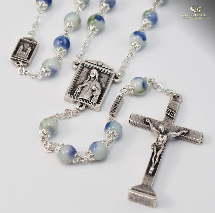 Medjugorie Silver Plated Rosary By Ghirelli