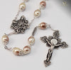 Our Lady Of Fatima Silver Plated Rosary   By Ghirelli