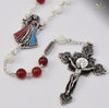 Divine Mercy Of Jesus Silver Plated Rosary By Ghirelli