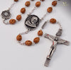 Saint Pio Of Pietrelcina Silver Plated Rosary By Ghirelli