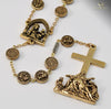 Notre Dame de Paris gold plated Rosary By Ghirelli