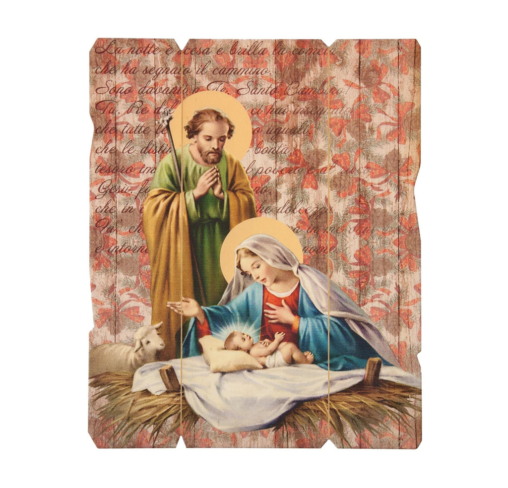 Holy Family Wooden Wall Plaque