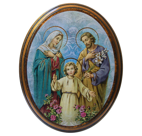 Holy Family Wooden Wall Plaque