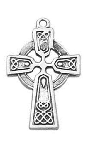 Sterling Silver Celtic Cross Baby Pendant