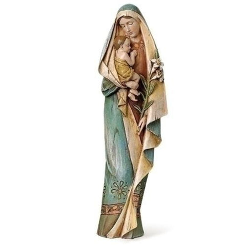 Madonna and Child Lily Figure