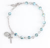 Swarovski Crystal Erinite Round Shaped Rosary Bracelet 6mm