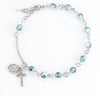 Swarovski Crystal Erinite Round Shaped Rosary Bracelet 6mm