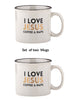 Set of 2 I love Jesus Coffee and Naps mugs