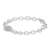 Sterling Silver Miraculous Medals Heavy Link Bracelet