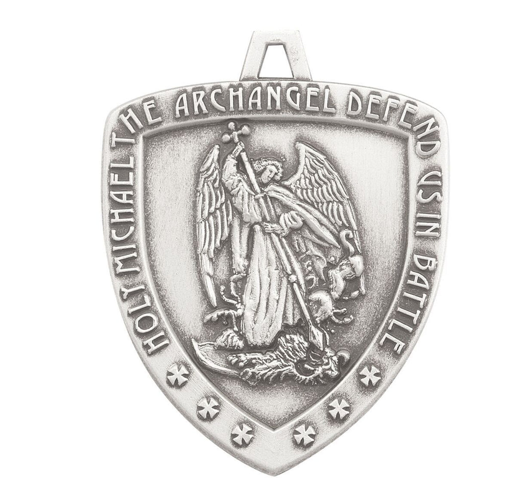 Saint Michael Archangel Protector Sterling Silver Medal