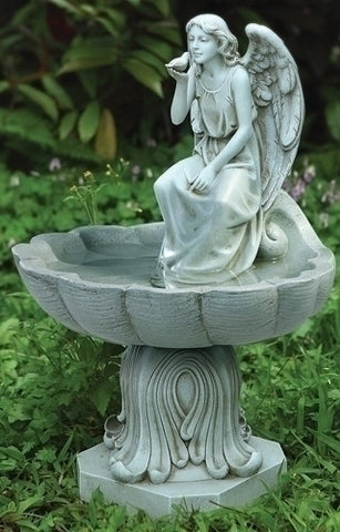 Angel Bird Bath Statue for Garden