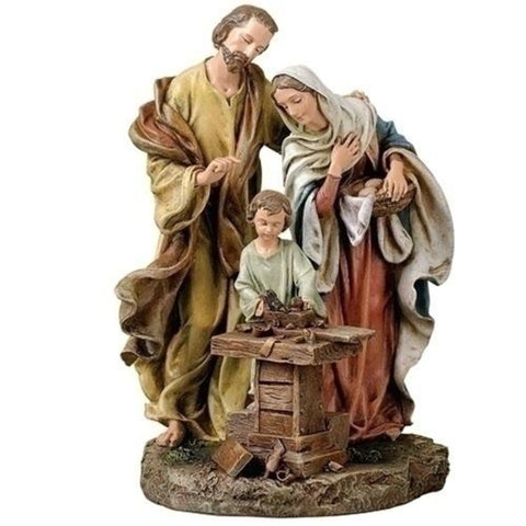 Holy Family Jesus Mary And Joseph Carpenter Figure Renaissance Collection