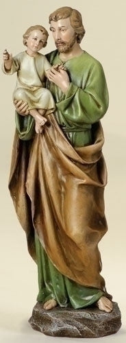 Saint Joseph With Baby Jesus Figure 14" Tall From The Joseph Studio