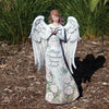 Always Remembered Forever Loved Memorial Angel With Dove Statue