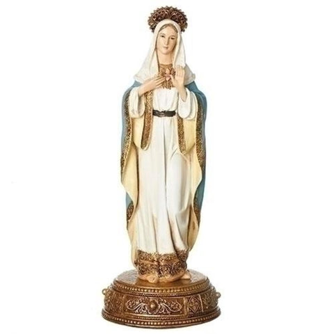 Immaculate Heart Of Mary Ornate Statue Renaissance Collection