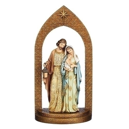 Holy Family Under Arch Statue