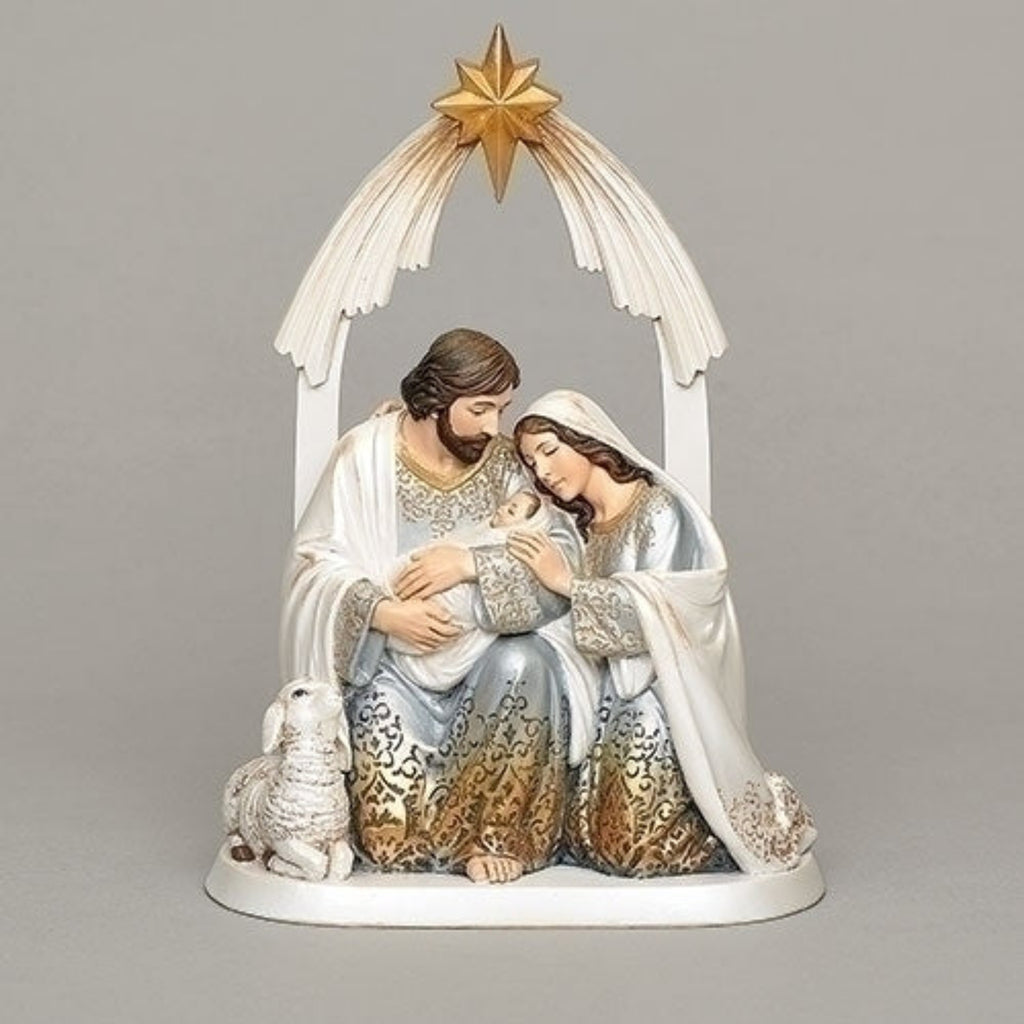 Holy Family Statue With Ornate Ombre Finish