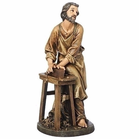 Saint Joseph The Carpenter Statue Renaissance Collection 18 Inch Tall