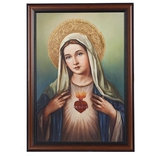 Immaculate Heart of Mary Large Framed Art 27 Inch