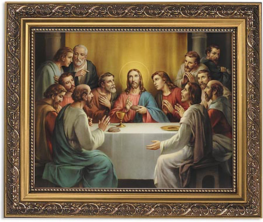 The Last Supper By Leonardo da Vinci In Ornate Frame