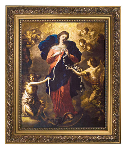 Our Lady Of Knots Undoer Untier of Sins Print In Frame With Glass