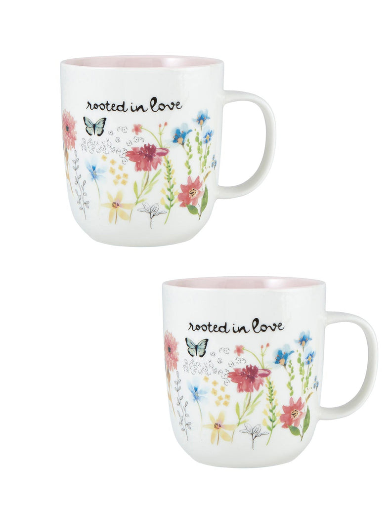 Rooted in Love Mugs Set of 2 mugs 