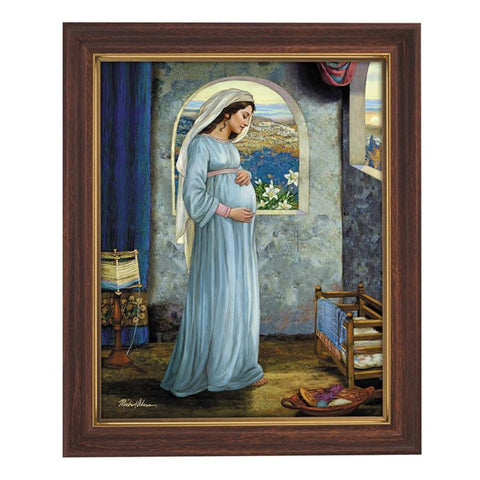 Mary Mother Of God Print In Frame By Artist Michael Adams