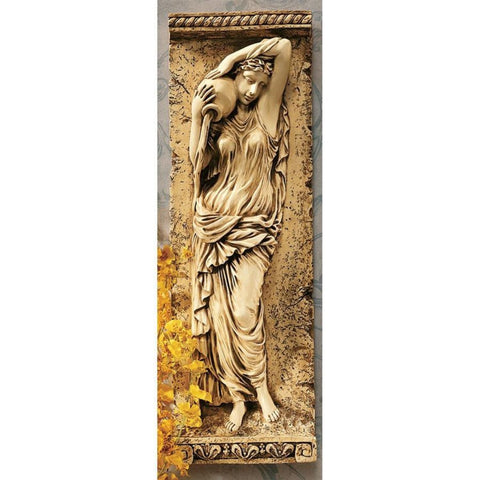 Water Maiden Wall Sculpture Plaque Replica of Friezes Of Paris