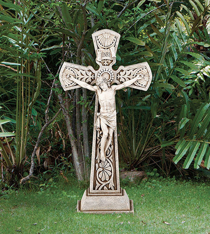 Jesus INRI Gorgeous Garden Cross Large 24 Inch