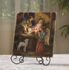 Away In The Manger Christmas Nativity Tile Plaque