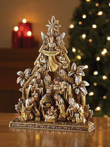 Elegant Nativity Figure   Avalon Christmas Decoration Collection