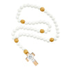 White Wood Baby Rosary - My First Rosary