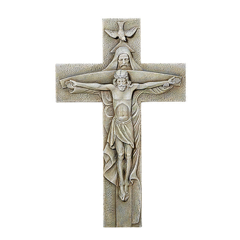 Trinity Garden Wall Cross  God The Father The Son And Holy Spirit