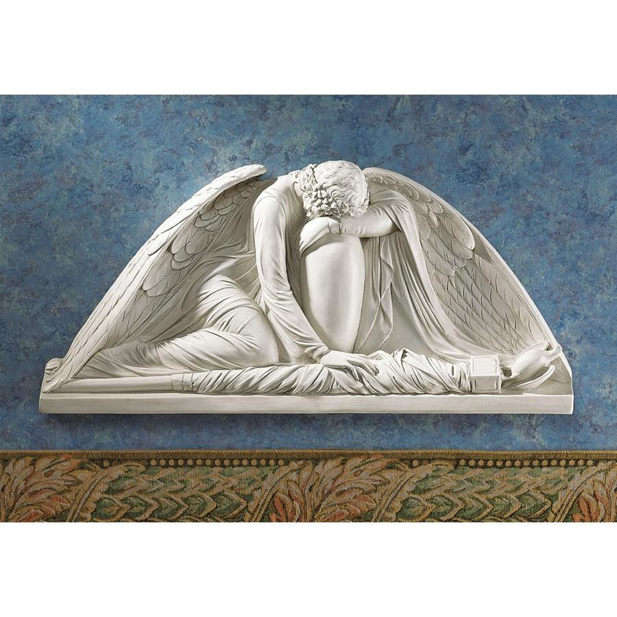Weeping angel wall sculpture