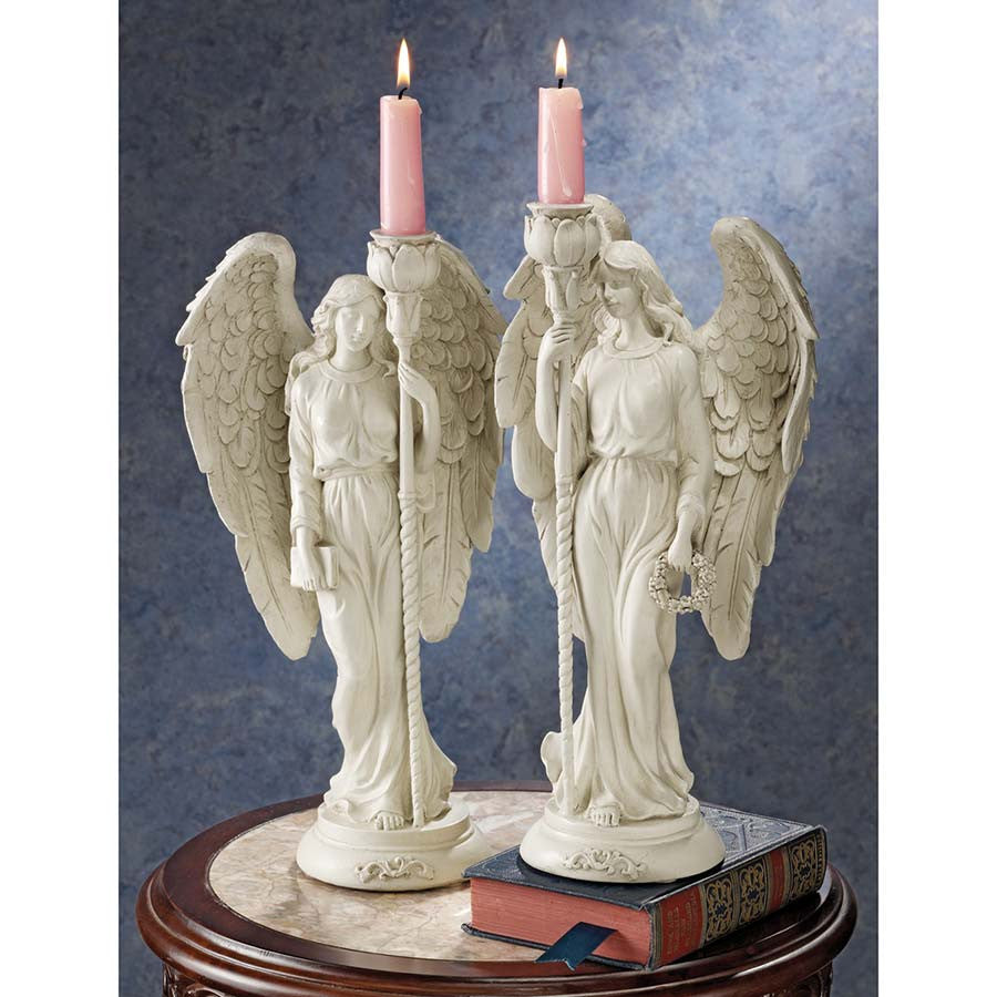 Angels of Virtue candle holder