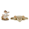 Christmas Angel Two Piece Nativity Angel Advent Candle Holder