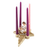 Christmas Angel Two Piece Nativity Angel Advent Candle Holder