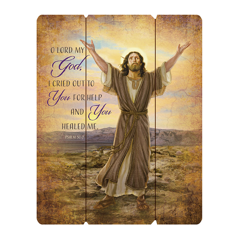 Let Go And Let God Wooden Plaque Wall Pallet