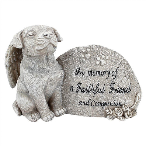 Forever In Our Hearts Dog Memorial Garden Figure