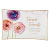 Forever Friends Floral Ceramic Trinket Tray