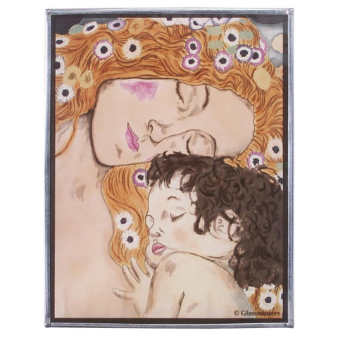 Mother and Child By Klimt - 1905 Art Glass