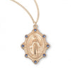 Miraculous Medal Gold Over Sterling Silver Pendant On Chain