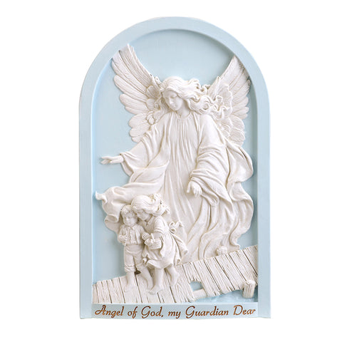 Blue Guardian Angel Wall Plaque