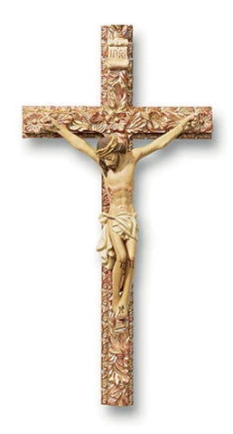 Jesus Floral Rustic Style Wall Cross