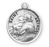 Saint Anthony Sterling Silver Medal On Chain