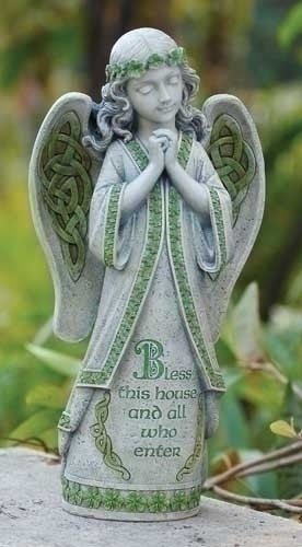 Irish Blessing Angel Figure For Garden Grave Or Home  Christian Celtic Gift