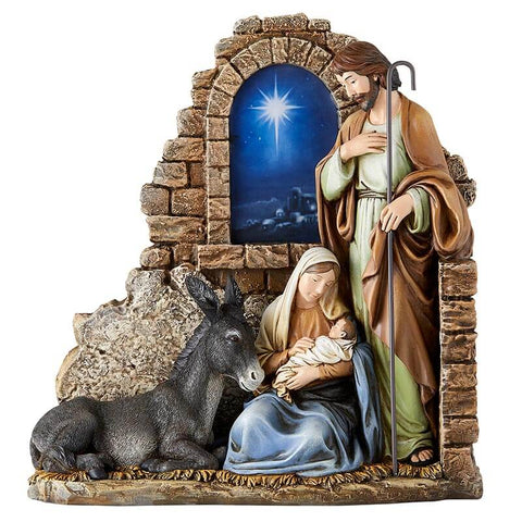 Holy Family Bethlehem Star Nativity Statue