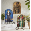 Saint Michael Arched Tile Plaque with Stand